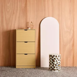 Schuhschrank Holzdekor 3 Schubladen