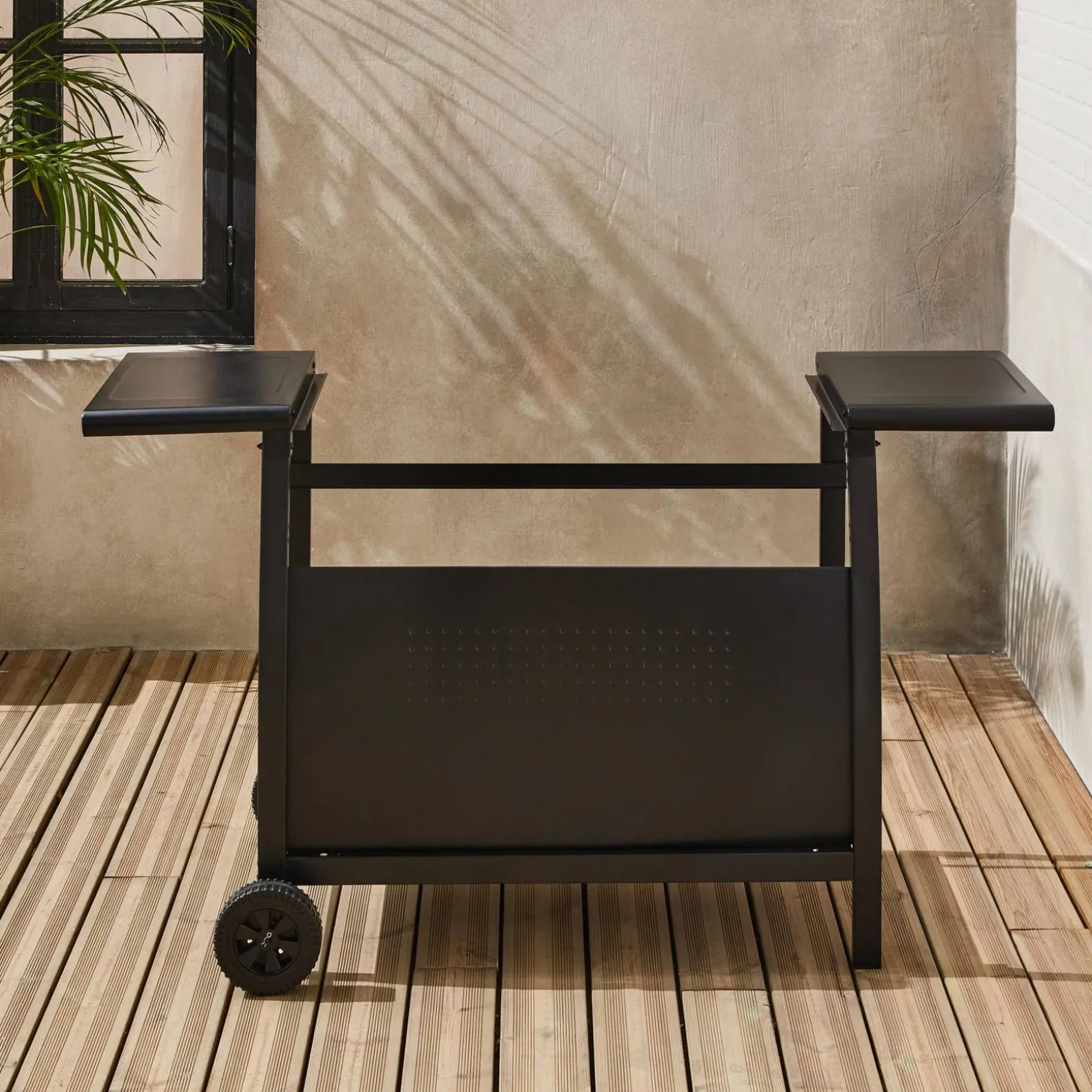Servierwagen für Plancha Porthos 4 Brenner