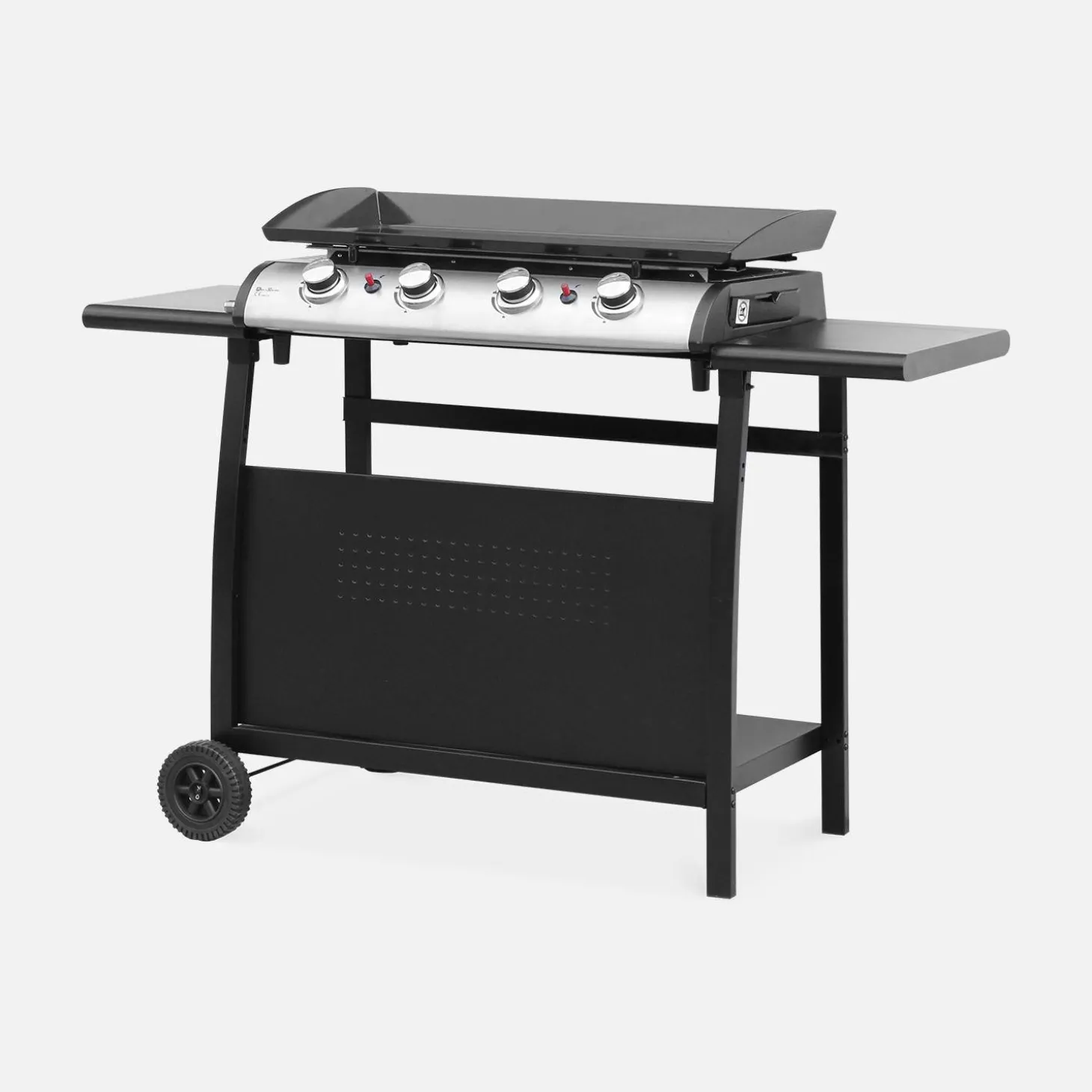 Servierwagen für Plancha Porthos 4 Brenner