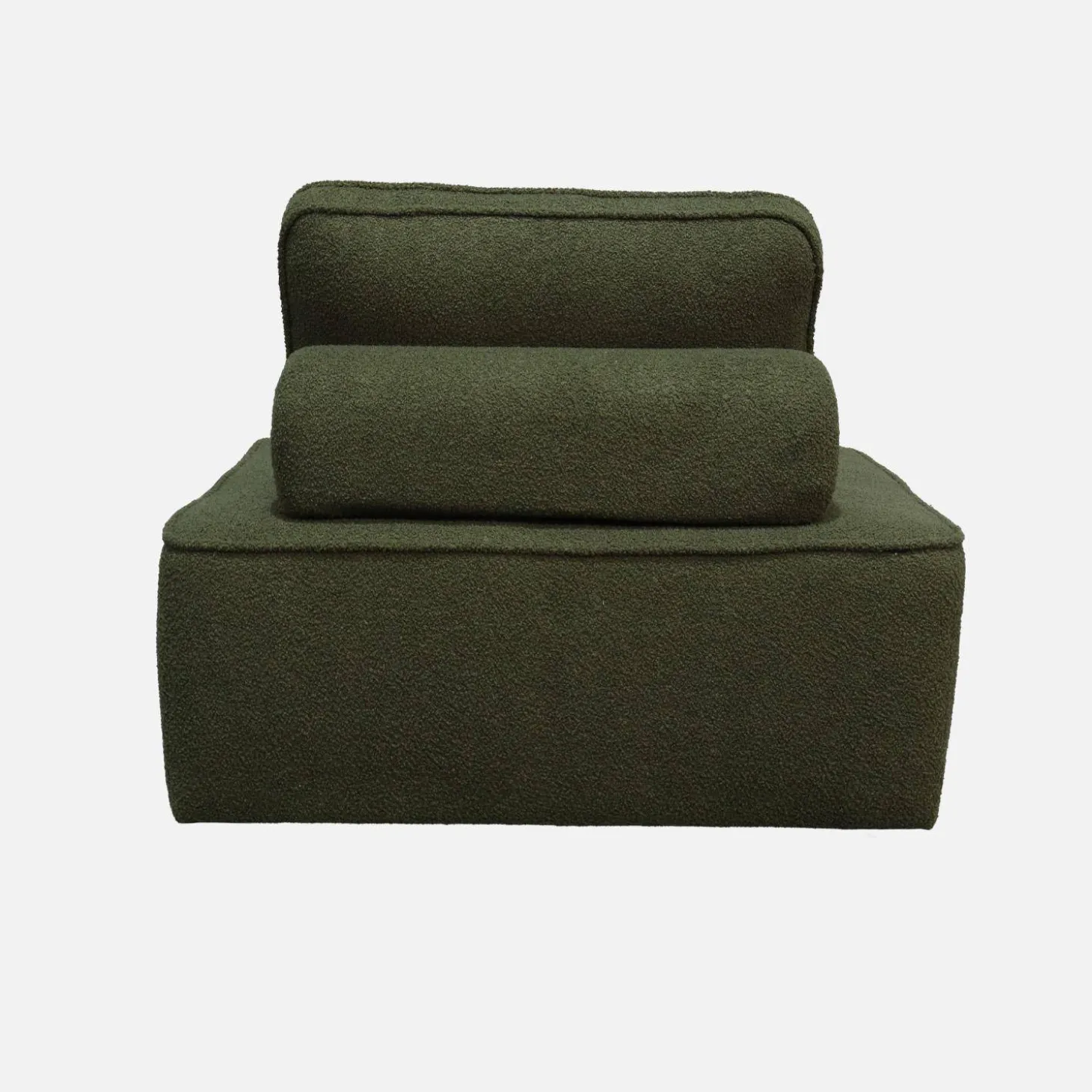 Sessel Einsitzer für modulares Bouclé-Sofa