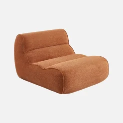 Sessel mit Chenille-Bezug 1-Sitzer