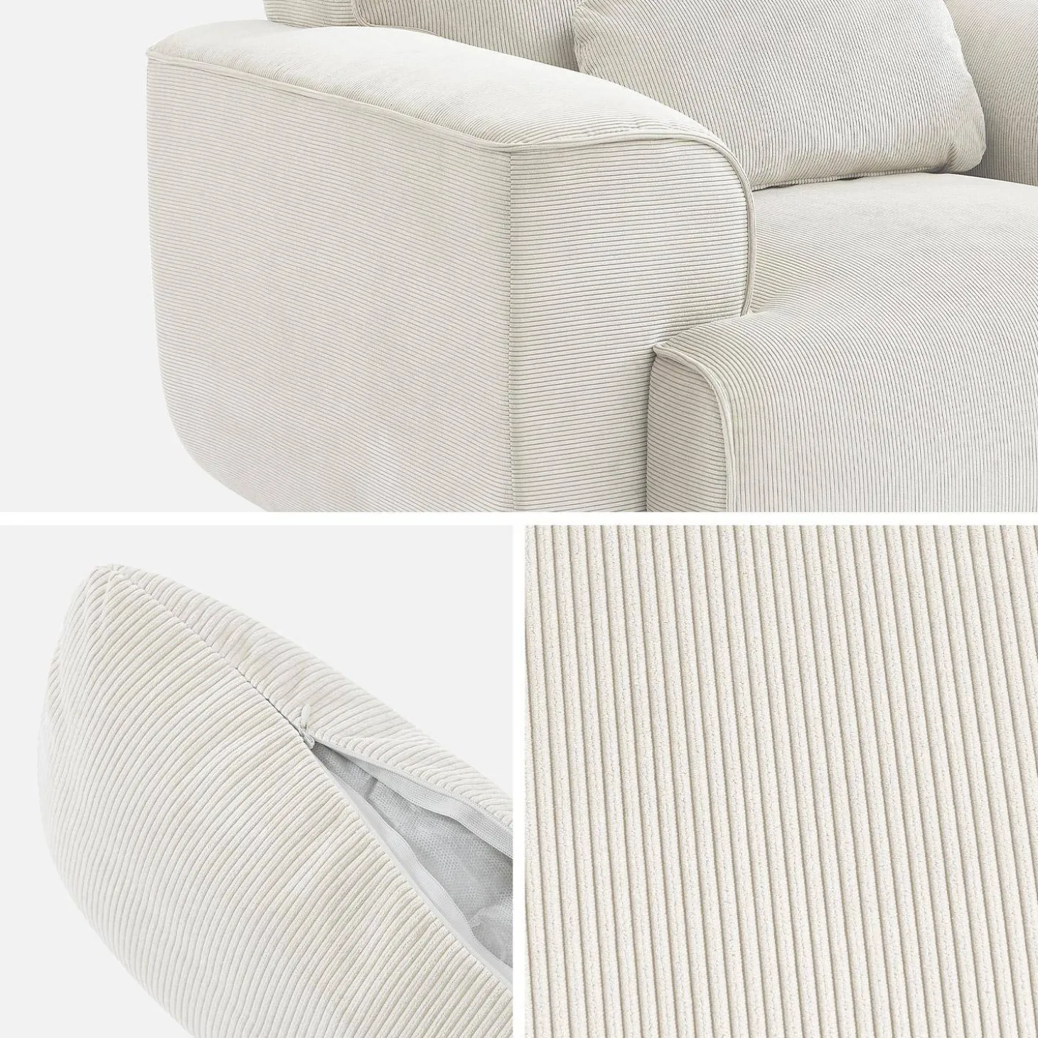 Sessel mit Cordbezug