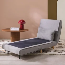 Sessel mit Holzgestell und Schlaffunktion für 1 Person