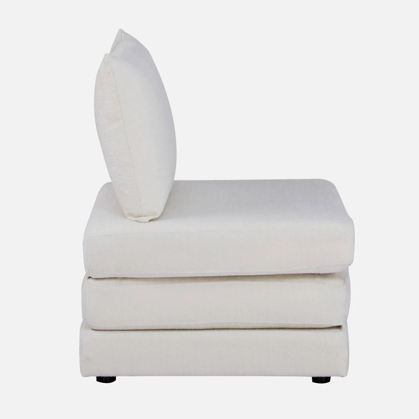 Sessel mit Schlaffunktion für 1 Person und Chenille-Bezug