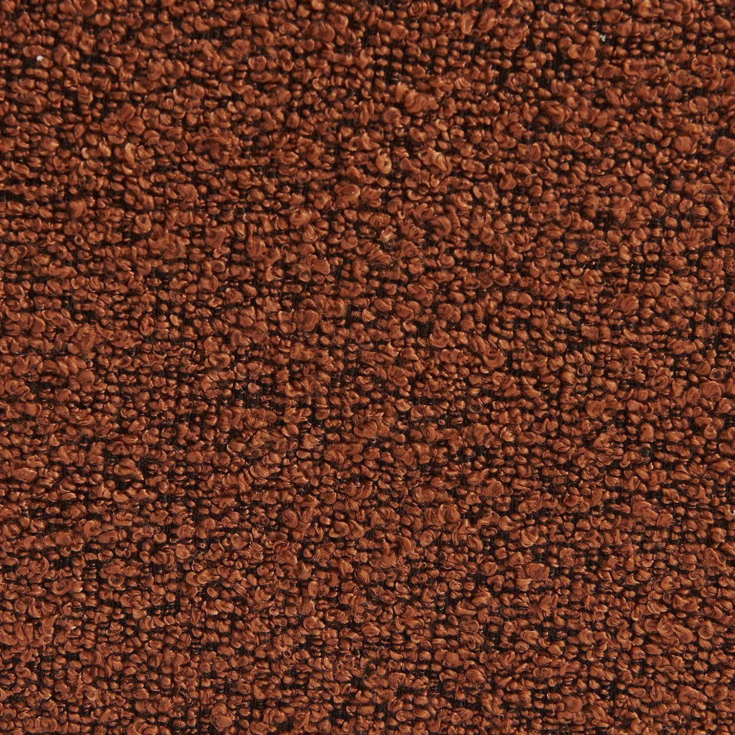 Sessel mit strukturiertem Bouclébezug + Hocker