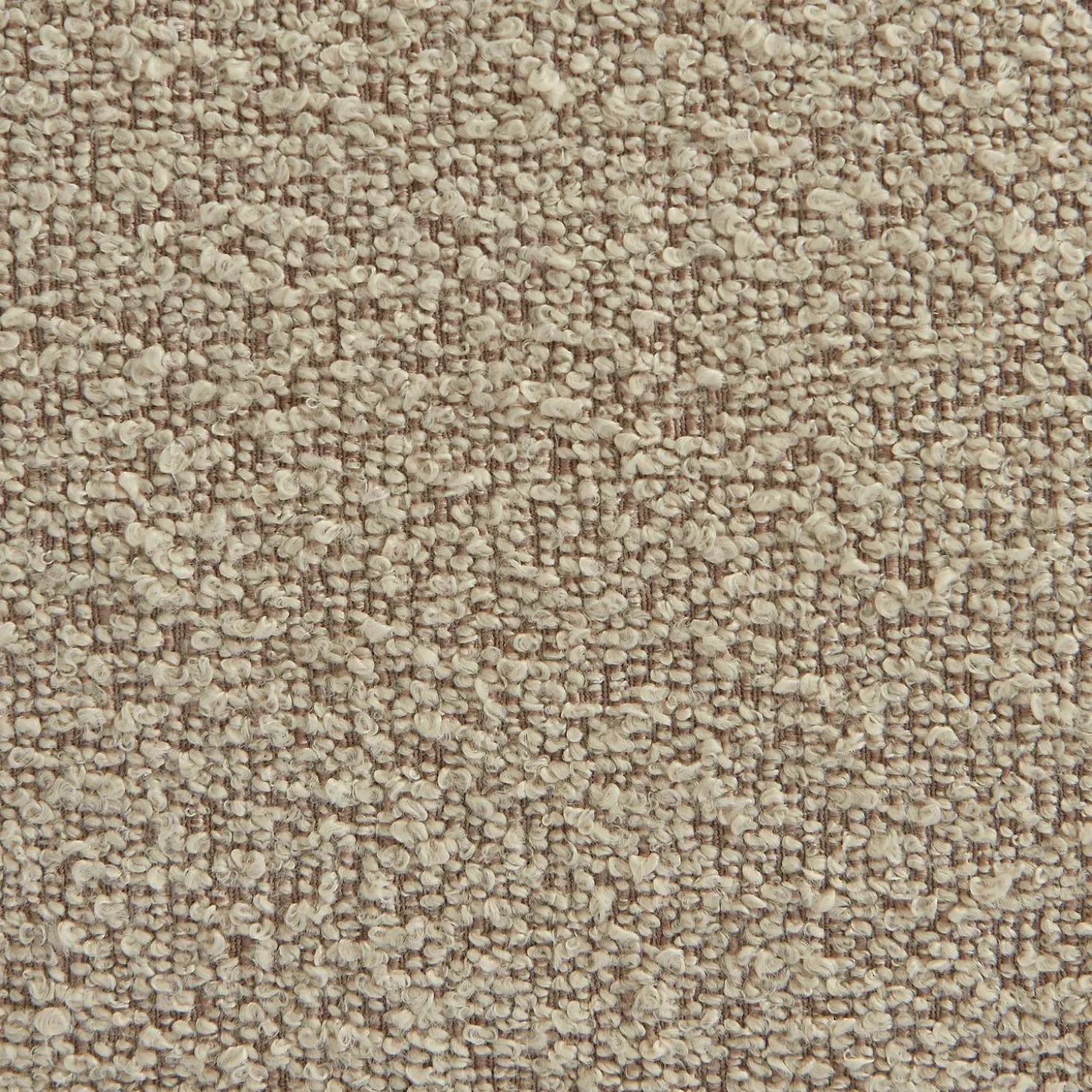 Sessel mit strukturiertem Bouclébezug + Hocker
