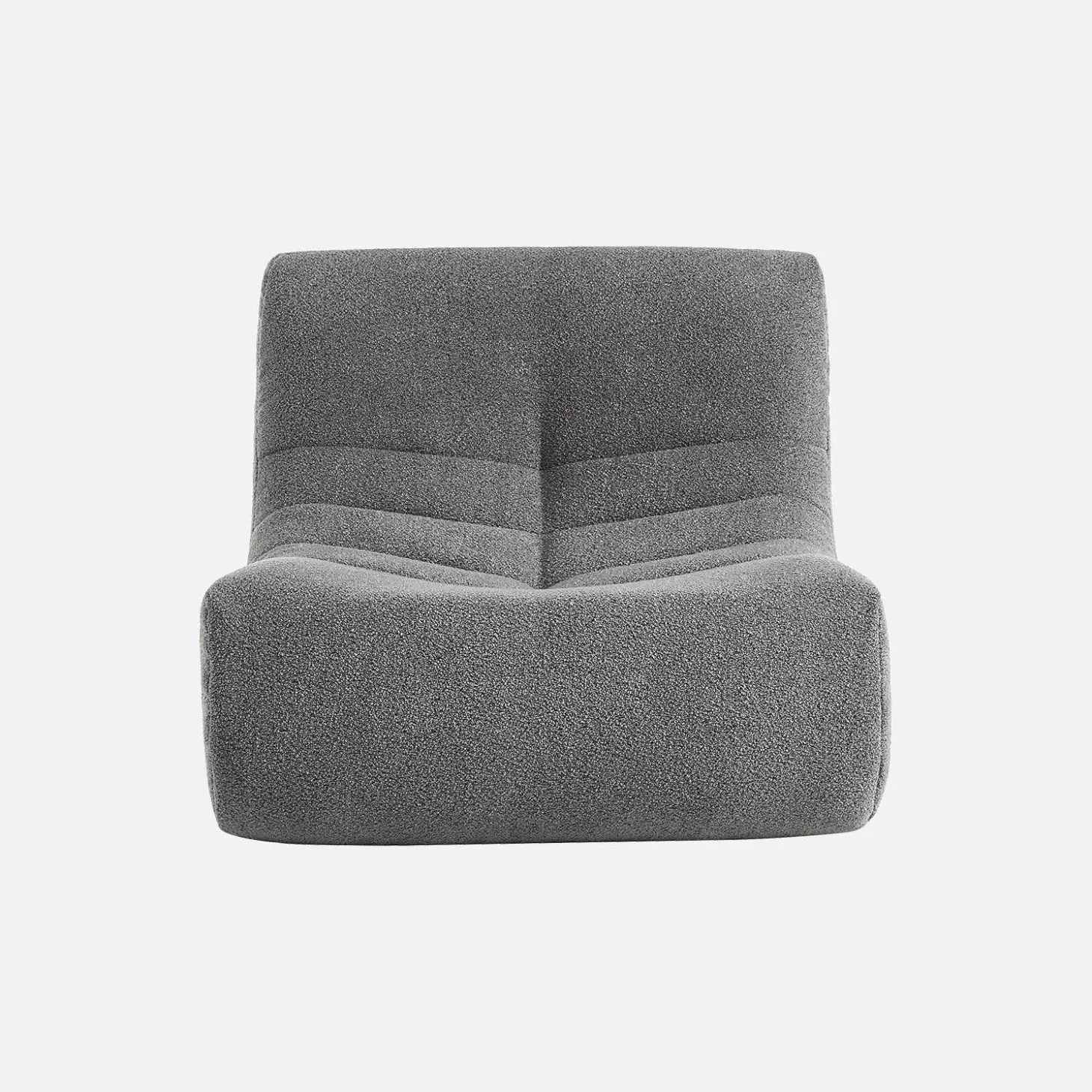 Sessel mit strukturiertem Bouclé-Bezug, 1 Sitzer