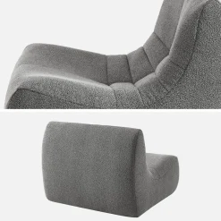 Sessel mit strukturiertem Bouclé-Bezug, 1 Sitzer
