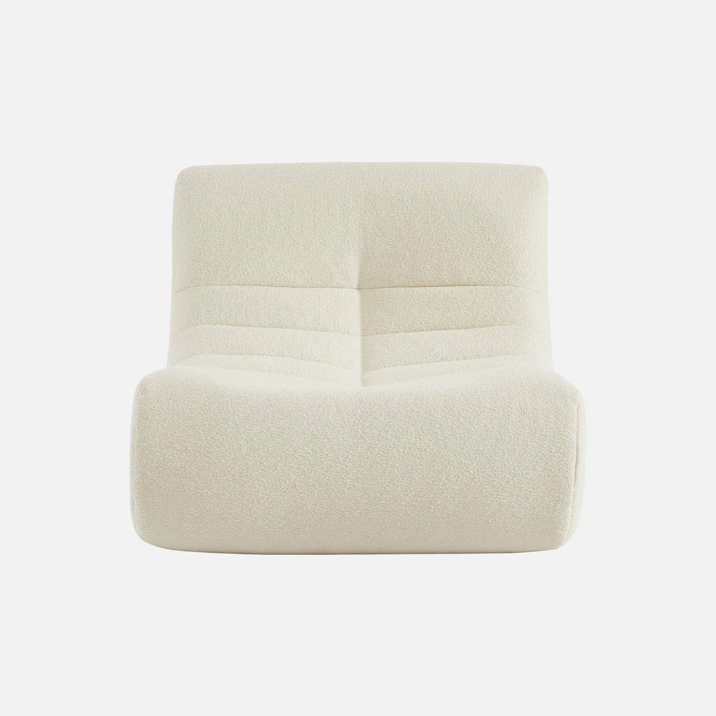 Sessel mit strukturiertem Bouclé-Bezug, 1 Sitzer