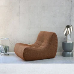 Sessel mit strukturiertem Bouclé-Bezug, 1 Sitzer