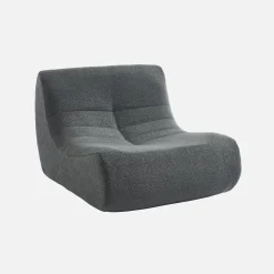 Sessel mit strukturiertem Bouclé-Bezug, 1 Sitzer