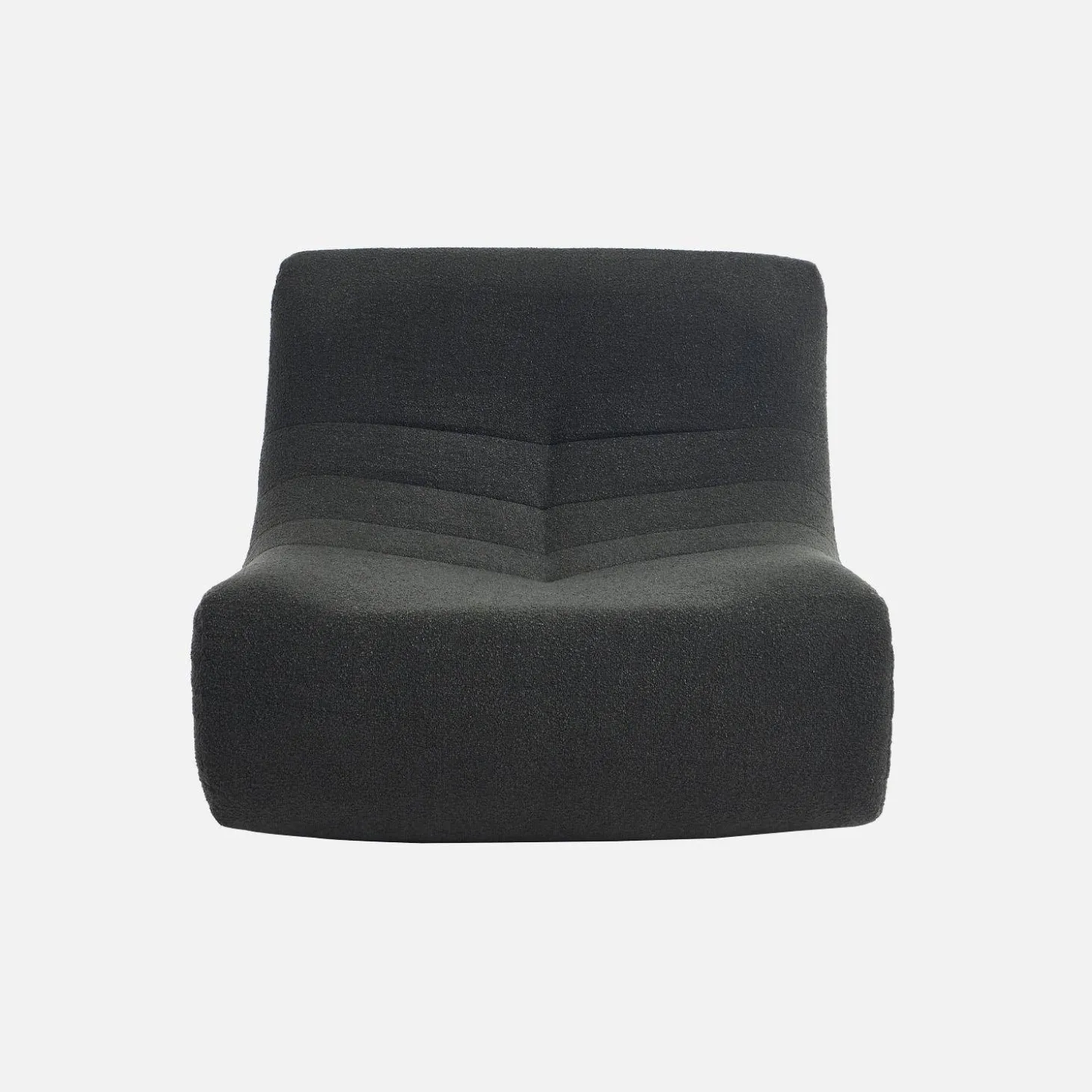 Sessel mit strukturiertem Bouclé-Bezug, 1 Sitzer