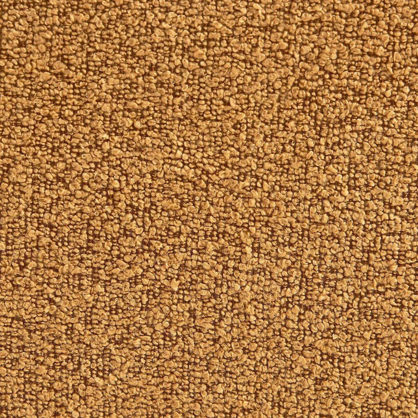 Sessel mit strukturiertem Bouclé-Bezug und Hocker