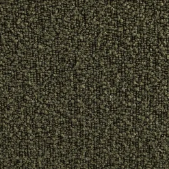 Sessel mit strukturiertem Bouclé-Bezug und Hocker