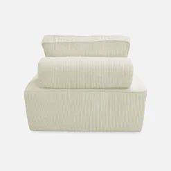 Sessel ohne Armlehne mit Cordbezug für ein modulares Sofa