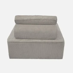 Sessel ohne Armlehne mit Cordbezug für ein modulares Sofa