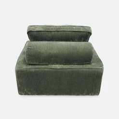 Sessel ohne Armlehne mit Cordbezug für ein modulares Sofa