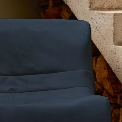Sessel ohne Armlehne mit wasserabweisendem Samtbezug