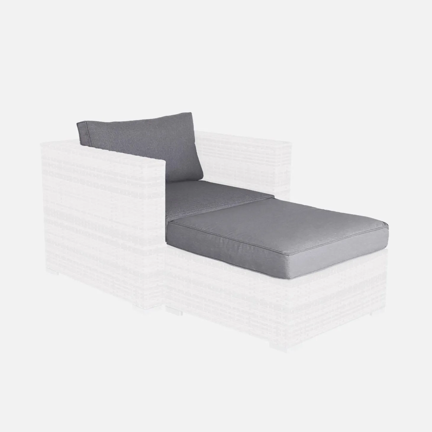 Set Kissenbezüge in für das Set Sessel + Fußhocker