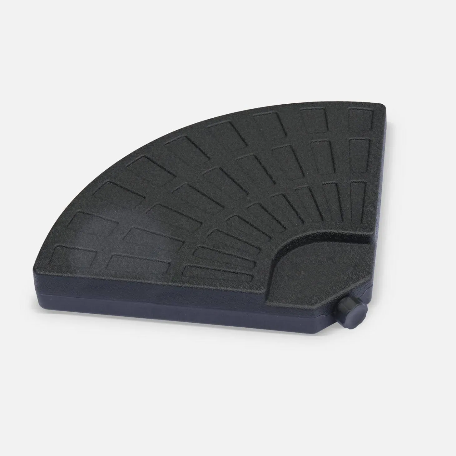 Set mit 4 abgerundeten Platten 48x48cm zum Beschweren von Ampelschirmen