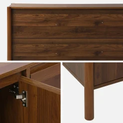 Sideboard Holzdekor 3 Türen 140 cm