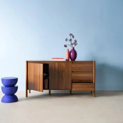 Sideboard Holzdekor 2 Türen 3 Schubladen 150 cm