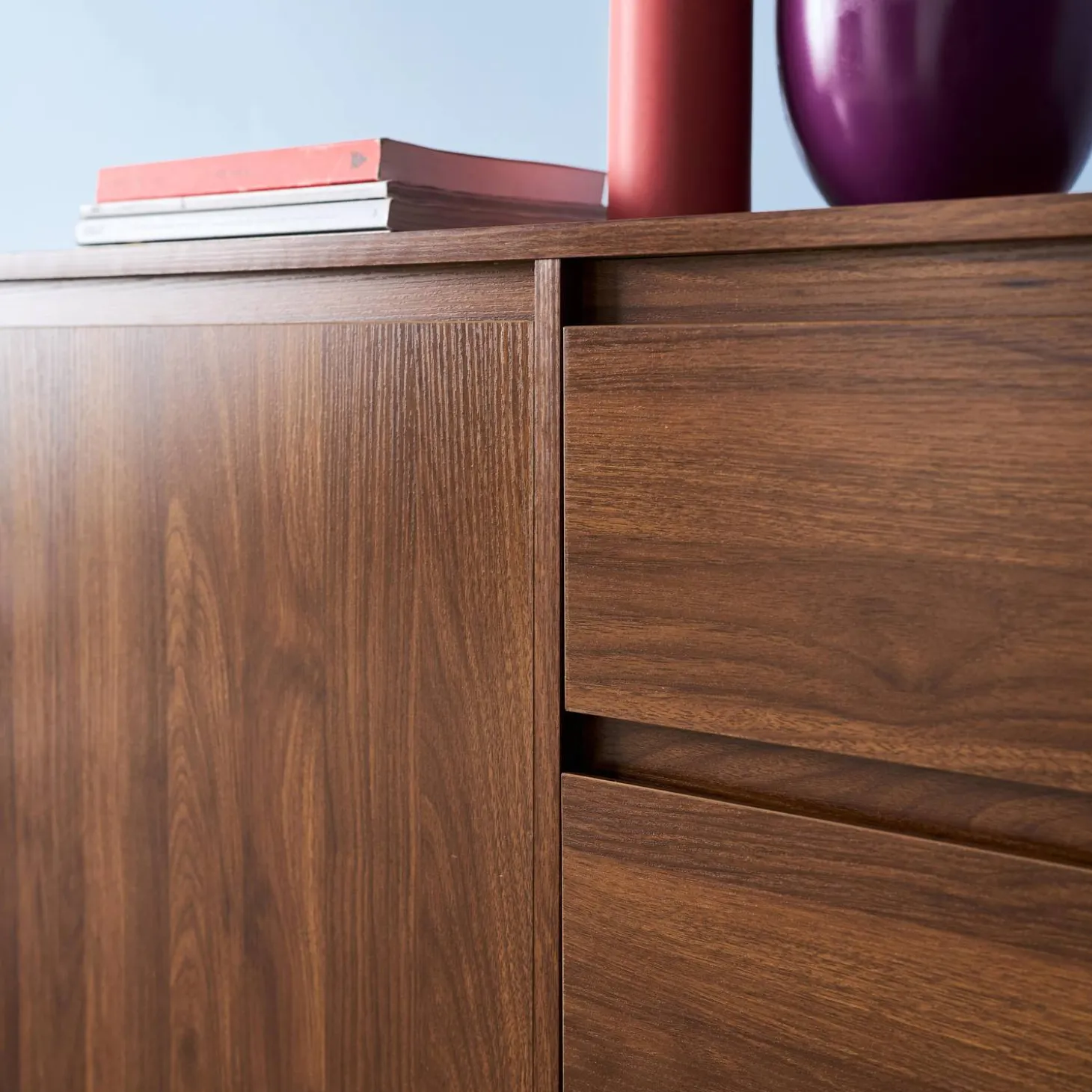 Sideboard Holzdekor 2 Türen 3 Schubladen 150 cm
