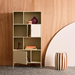 Sideboard, industrielles Aufbewahrungsmöbel aus Stahl mit 8 Stauräumen