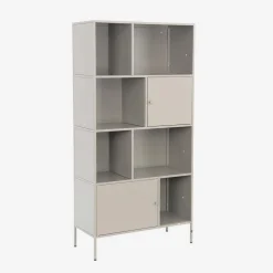 Sideboard, industrielles Aufbewahrungsmöbel aus Stahl mit 8 Stauräumen
