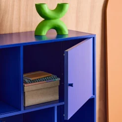 Sideboard, industrielles Aufbewahrungsmöbel aus Stahl mit 6 Stauräumen