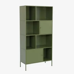 Sideboard, industrielles Aufbewahrungsmöbel aus Stahl mit 8 Stauräumen