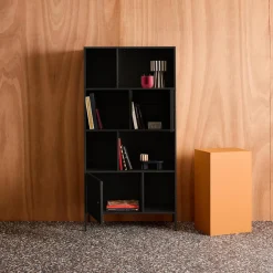 Sideboard, industrielles Aufbewahrungsmöbel aus Stahl mit 8 Stauräumen