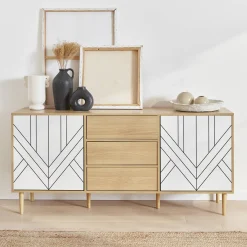Sideboard in Holzoptik mit 2 Türen 160 cm