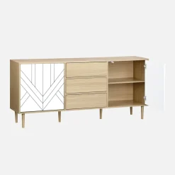 Sideboard in Holzoptik mit 2 Türen 160 cm