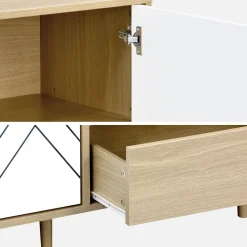 Sideboard in Holzoptik mit 2 Türen 160 cm