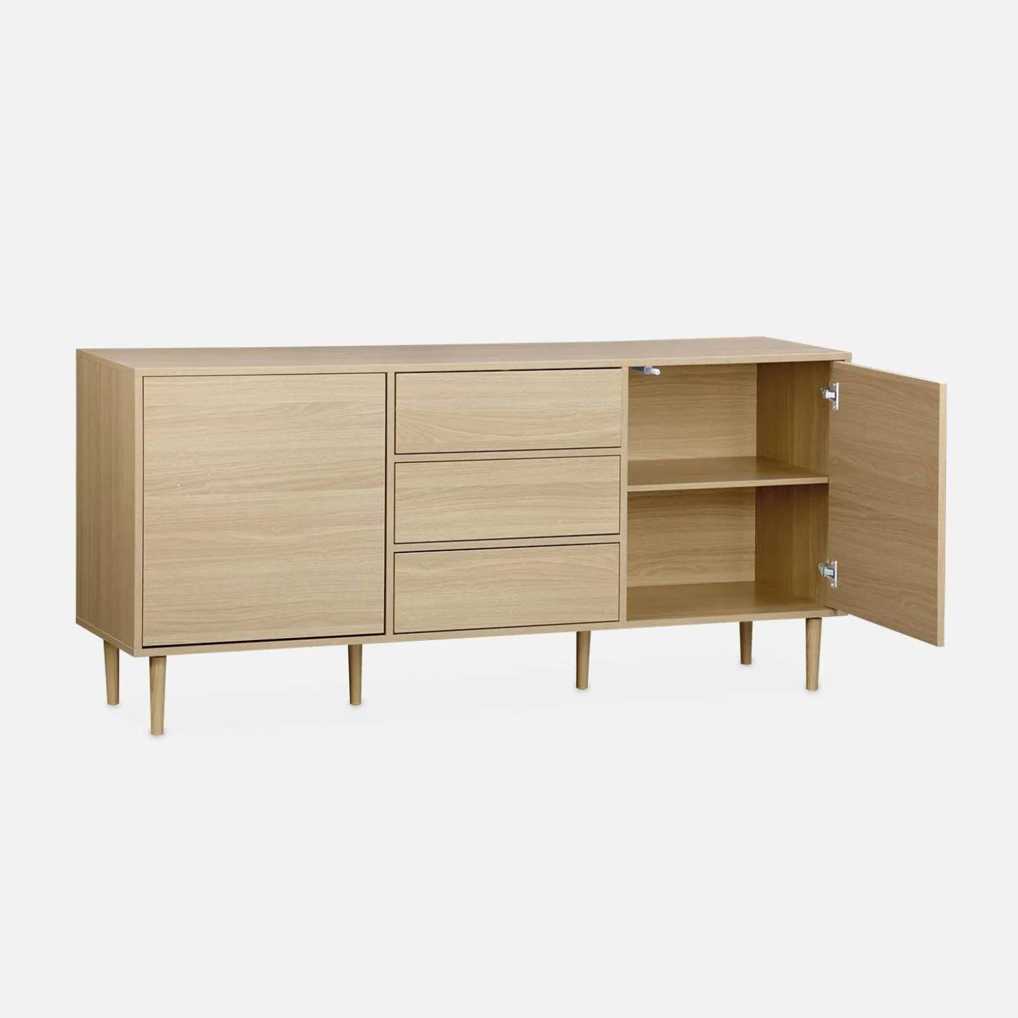 Sideboard in Holzoptik mit 2 Türen 160 cm