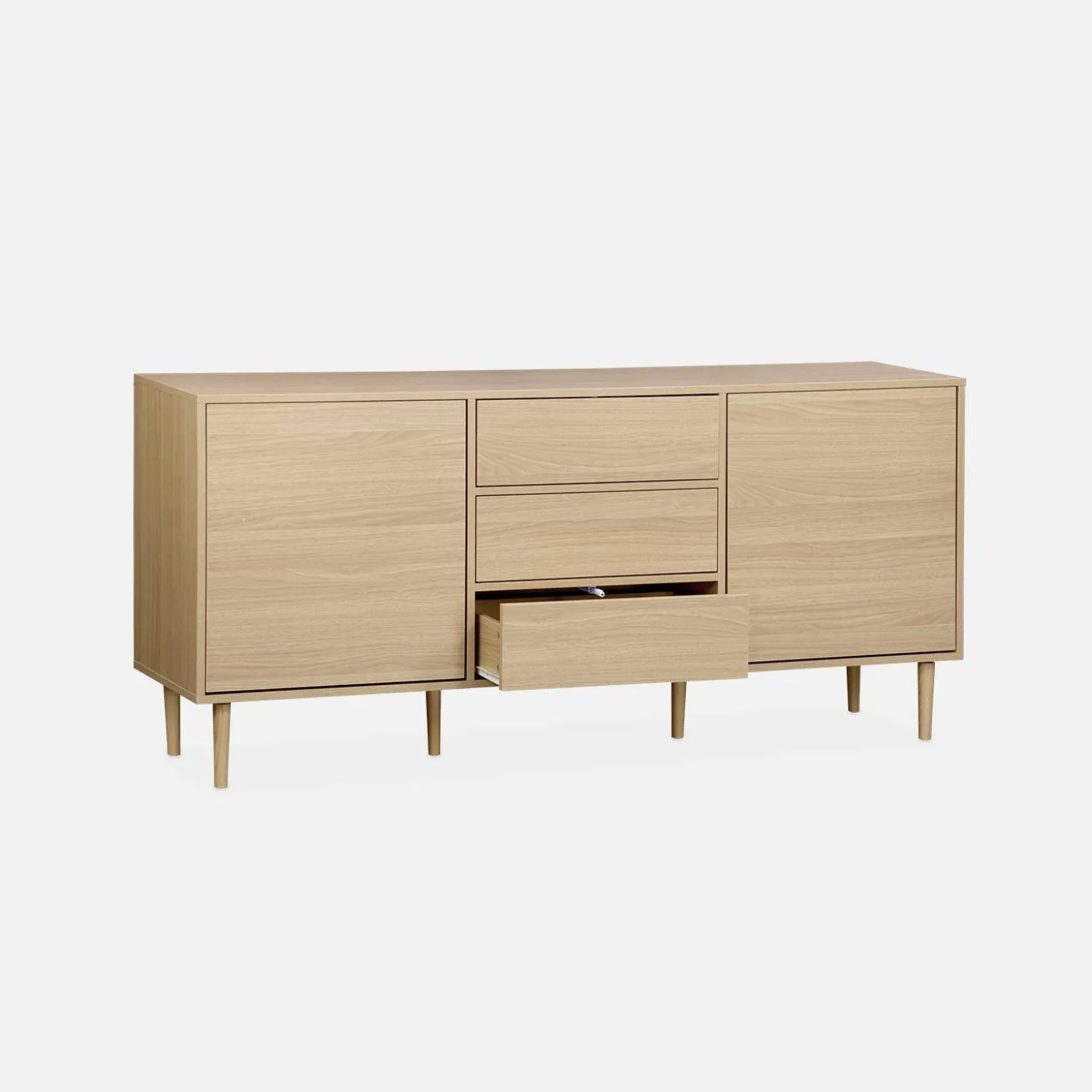 Sideboard in Holzoptik mit 2 Türen 160 cm