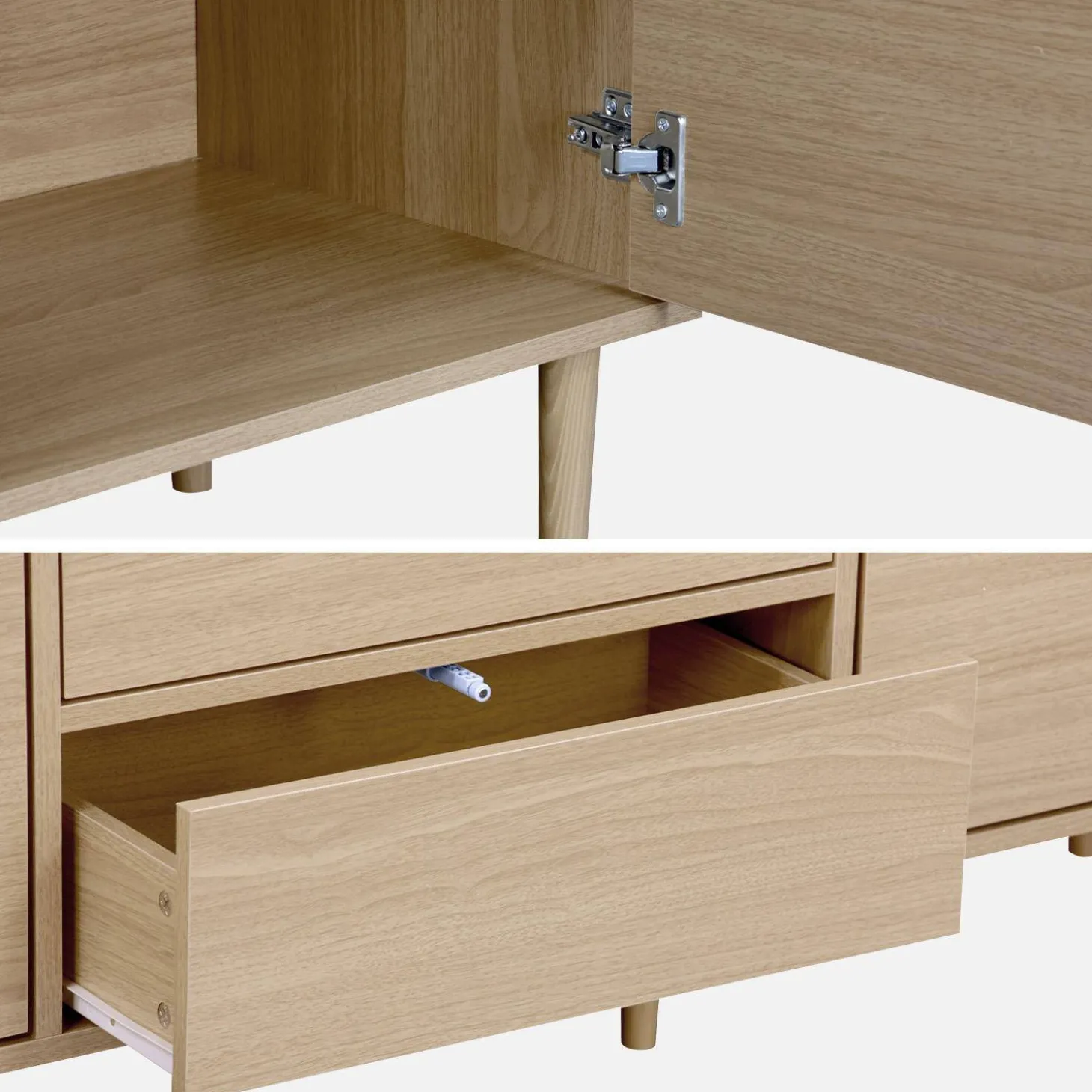 Sideboard in Holzoptik mit 2 Türen 160 cm