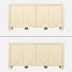 Sideboard mit Holzdekor und 4 Türen 155 cm