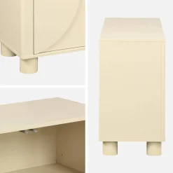 Sideboard mit Holzdekor und 4 Türen 155 cm