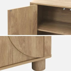 Sideboard mit Holzdekor und 4 Türen 155 cm