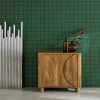 Sideboard mit Holzdekor und 2 Türen 80 cm