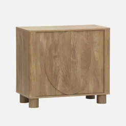 Sideboard mit Holzdekor und 2 Türen 80 cm