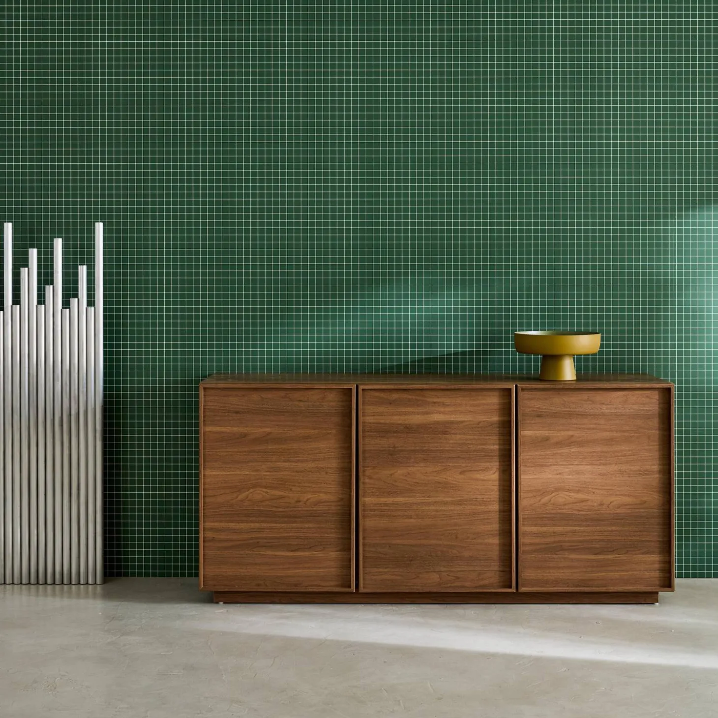 Sideboard mit Holzlook 3 Türen 160 cm