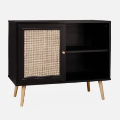 Sideboard mit Rattangeflecht 80 x 39 x 65,8 cm