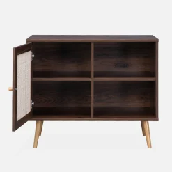 Sideboard mit Rattangeflecht 80 x 39 x 65,8 cm