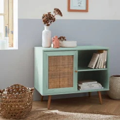 Sideboard mit Rattangeflecht 80 x 39 x 65,8 cm