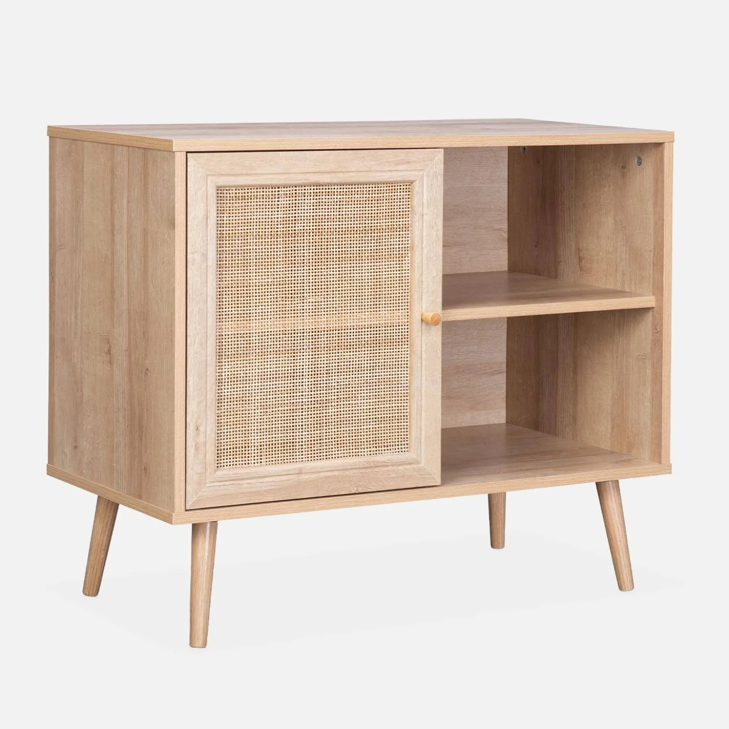 Sideboard mit Rattangeflecht 80 x 39 x 65,8 cm