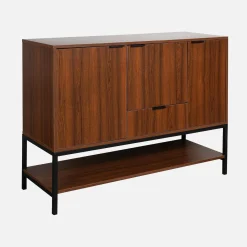 Sideboard Nussbaumholzdekor 3 Türen