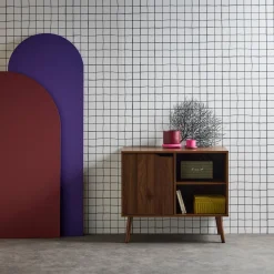 Sideboard 1 Tür, 2 Einlegeböden, 80 cm